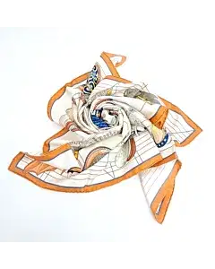 Hermes silk scarf