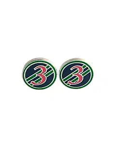Hackett London Green Numbered Cufflinks