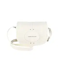 Longchamp Quadri Crossbody Bag w/Flap, Ecru