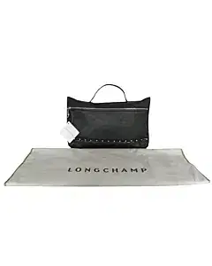 Longchamp Rock le Pliage Cuir Foldable Leather Clutch