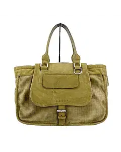Longchamp Balzane Waffle Perforated Suede Leather
