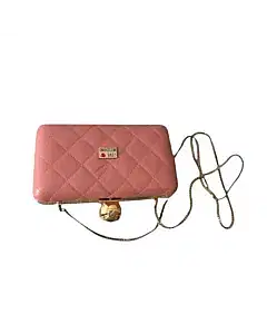 Moschino Quilted Clutch With Strap
