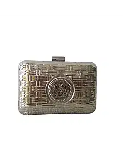 Moschino Metallic Clutch with Chain