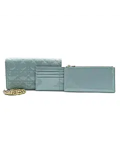 Dior Patent Cannage Chain Crossbody