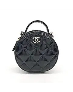 Chanel top handle round crossbody bag