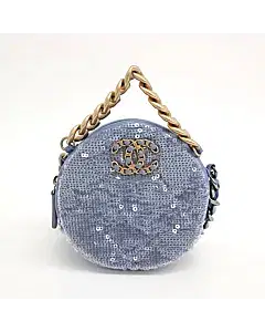 Chanel Sequin 19 Round Mini Crossbody Bag