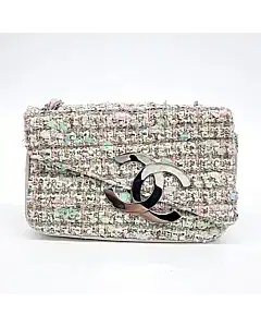 Chanel Tweed Chain Shoulder Bag