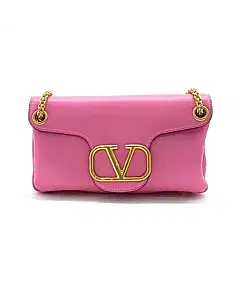 Valentino Stud Shine Shoulder Bag