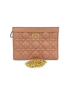 Dior Caro Chain Zip Pouch & Crossbody