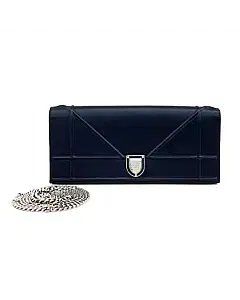 Dior Satin Diorama Clutch & Chain Shoulder Bag