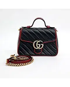 Gucci GG Marmont Mini Top Handle Bag (583571)