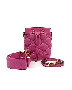 Gucci Marmont Matelassé Nylon Bucket Bag (728231)
