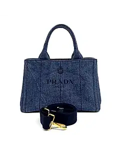 Prada Canapa Tote and Shoulder Bag