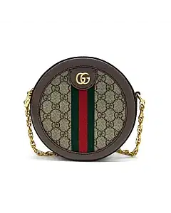 Gucci Ophidia Mini GG Round Shoulder Bag (550618)