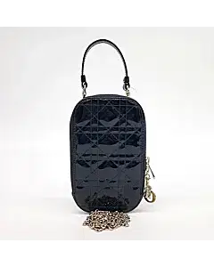 Dior Patent Phone Holder Crossbody Bag