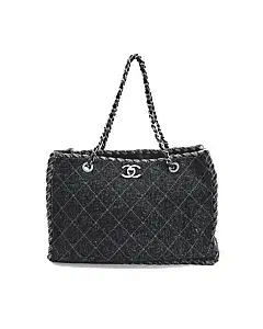 Chanel Felt Chain Shoulder Bag