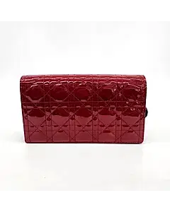 Dior Patent Cannage Chain Crossbody S0204