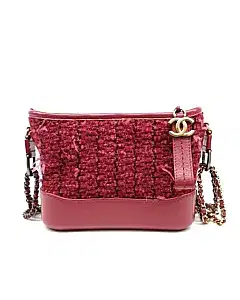 Chanel Tweed Gabrielle Hobo Bag Small