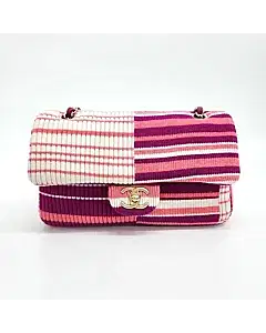 Chanel Fabric Chain Shoulder Bag