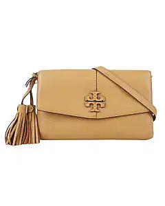 Tory Burch Tassel Accented Leather Crossbody Bag