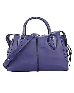 Tod's Blue Leather D Styling Bowler Bag