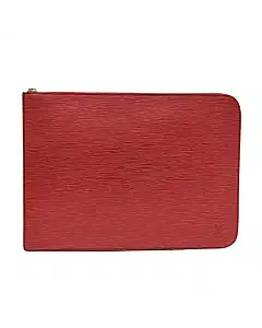 Louis Vuitton Poche Documents Red Epi Leather Portfolio Case