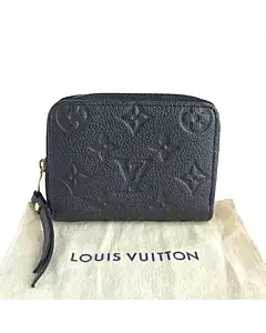 Louis Vuitton Noir Monogram Empreinte Leather Zippy Coin Purse