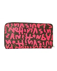 Louis Vuitton Pink Graffiti Stephen Sprouse Zippy Wallet