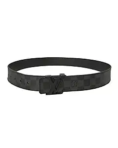 Louis Vuitton Damier Graphite LV Initiales Belt