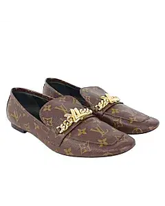 Louis Vuitton Monogram Coated Canvas Upper Case Loafers