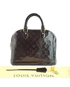 Louis Vuitton Amarante Monogram Vernis Alma PM Bag