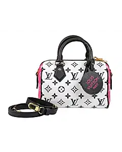 Louis Vuitton Black/White Monogram Empreinte Speedy Bandouliere 20 Bag
