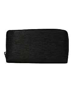 Louis Vuitton Black Noir Epi Leather Long Wallet
