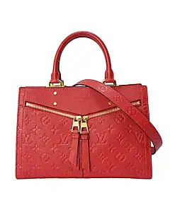 Louis Vuitton Red Monogram Empreinte Leather Sully PM Shoulder Bag