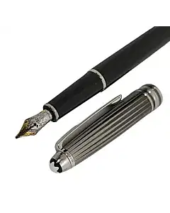 Montblanc Meisterstuck Solitaire Doue Black and White Fountain Pen