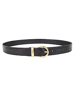 Mont Blanc Black/brown 30 mm reversible leather belt