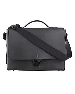 Montblanc Black Leather Nightflight Travel Companion Briefcase 
