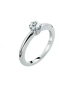 Montblanc La Dame Blanche Collection Platinum 0.76 ct Diamond Solitaire, Montblanc Logo Star Cut, D VVS1 Grade