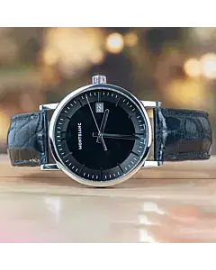 Mont Blanc 40mm Steel Quartz Watch