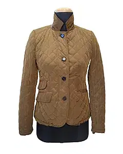 Massimo Dutti Olive Quilted Jacket