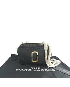 Marc Jacobs Black The Glam Shot Leather Crossbody Bag