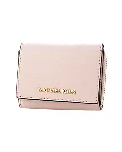 Michael Kors Jet Set Saffiano Leather Flap Card Holder Wallet