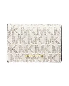 Michael Kors Jet Set Signature White Vanilla Wallet