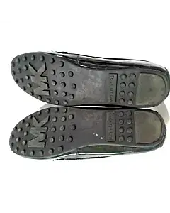Michael Kors Black Patent Leather Penny Loafers Flats