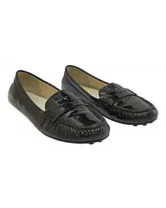 Michael Kors Black Patent Leather Penny Loafers Flats