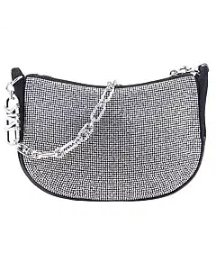 Michael Kors Kendall Small Embellished Suede Shoulder Bag