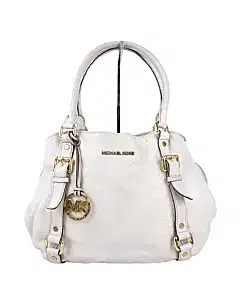 Michael Kors Double Handle Logo Hang Tag Shoulder Bag