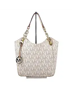 Michael Kors Lily Vanilla Monogram Tote