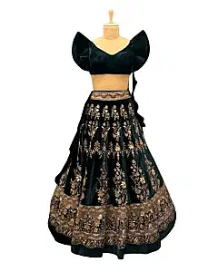 Manish Malhotra Green Lehenga