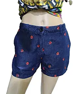Moschino Denim Ladybug Shorts